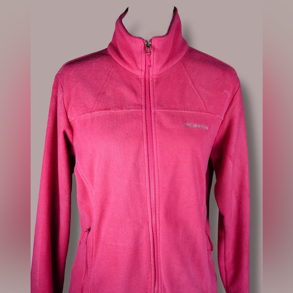 Columbia Women’s Pink Fleece Full Zip Jacket L – Style - Picture 5 of 17
